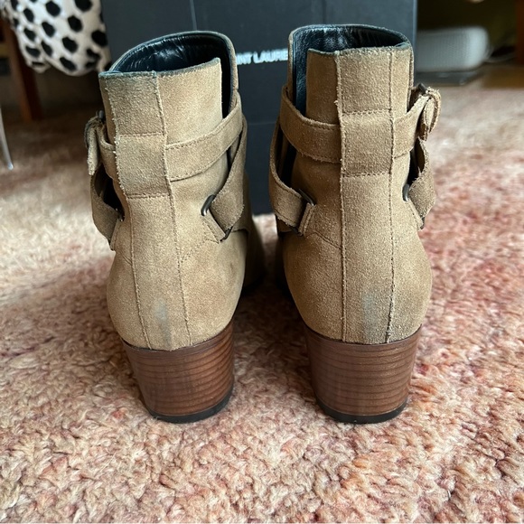 Saint Laurent Blake Jodhpur Suede Boots, Tan size 40 (10) - Picture 12 of 16